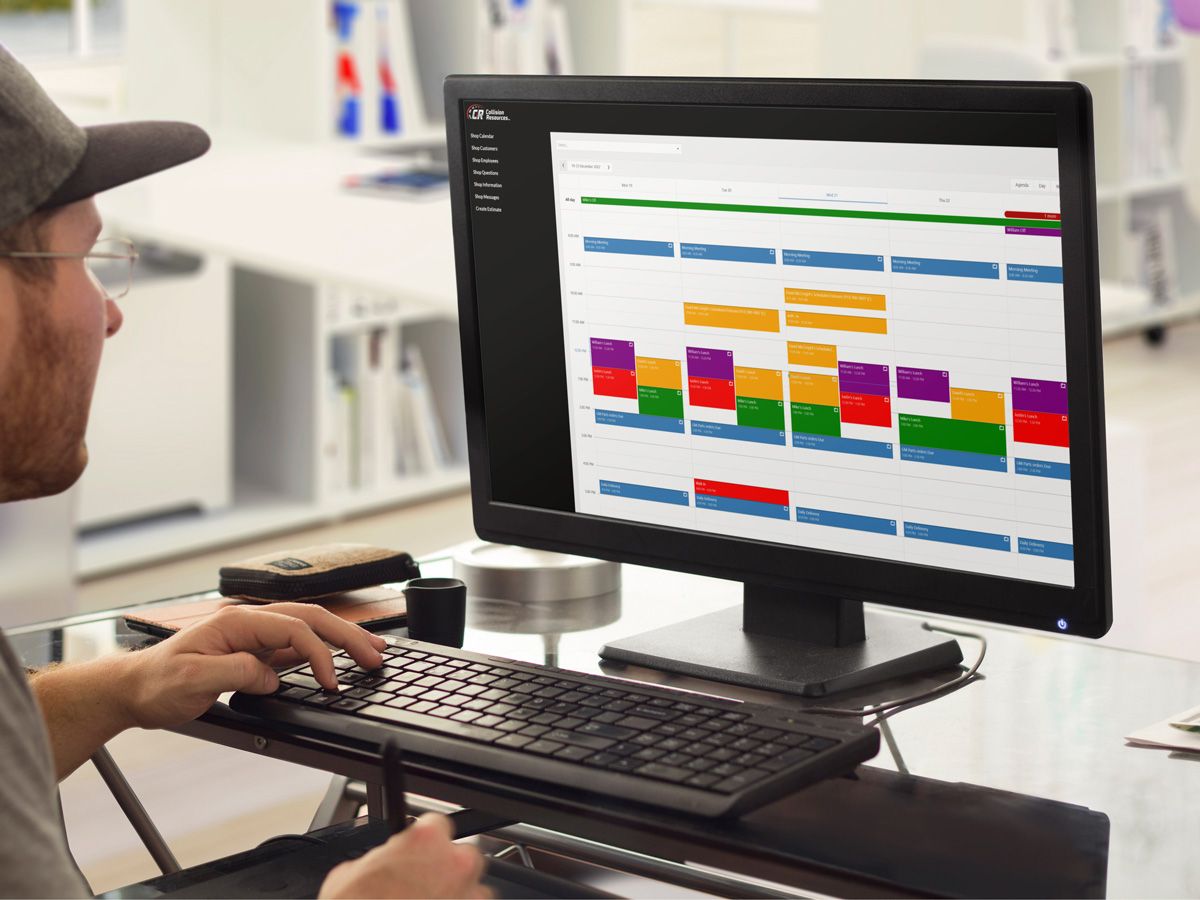 estimator reviewing estimate appointment calendar